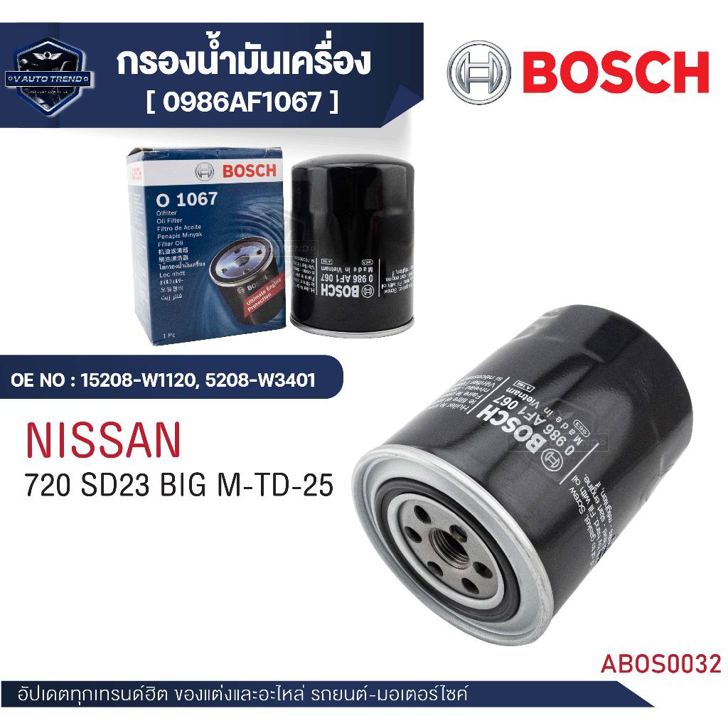 Bosch Oil Filter Code O 1067 NISSAN Model 720 SD23 BIG M-TD-25 ...