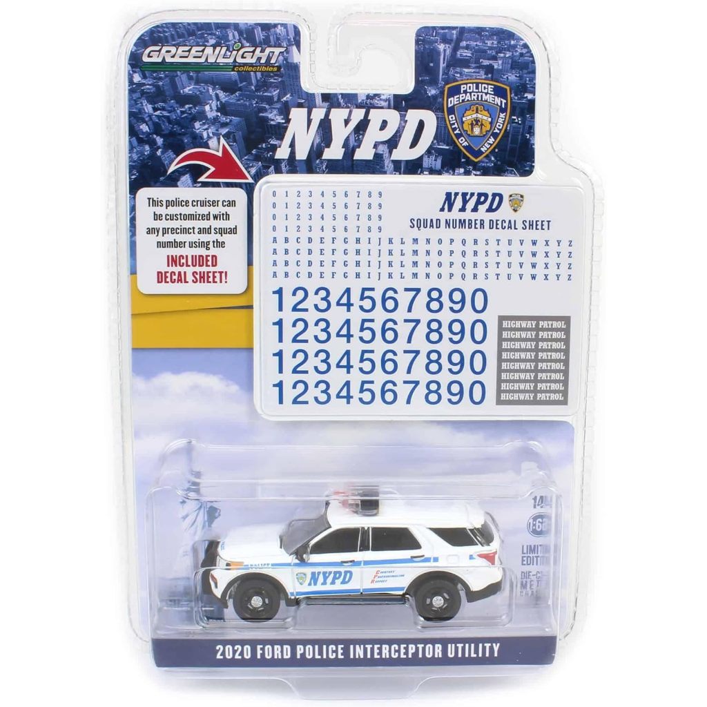 Modellino Greenlight 1:64 Ford Police Interceptor Utility NYPD 2020 &ndash; Edizione Con Decal #42776