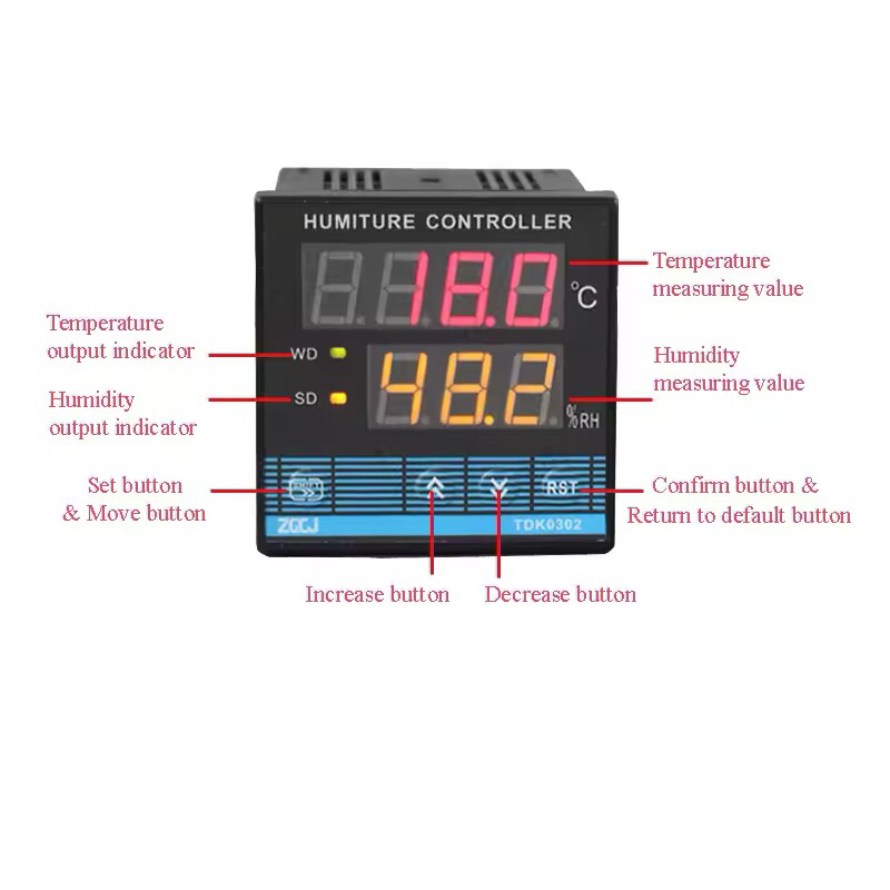 Temperature And Humidity Controller Digital System For Poultry Reptiles ...