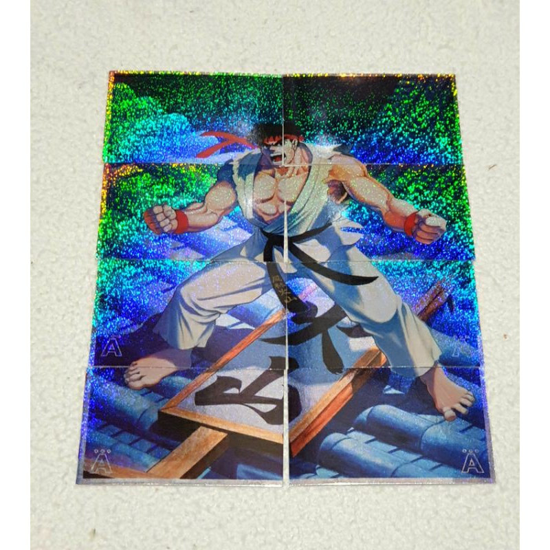 Street Fighter II Sticker Normal Leaf And Laser For Collection Frame ...
