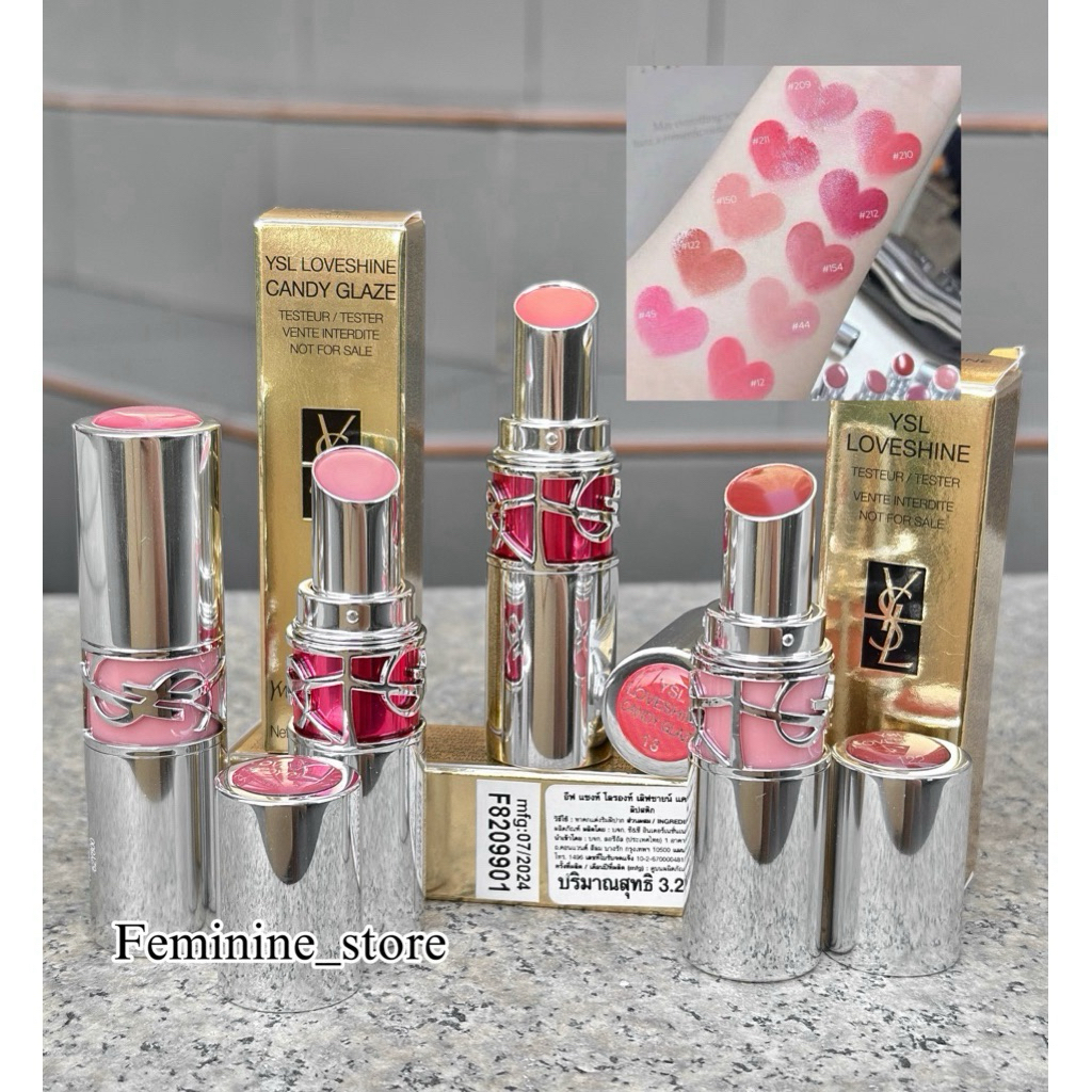 Thai Label/Tester Pump Box Produced In 2024 Including YSL LOVESHINE ...