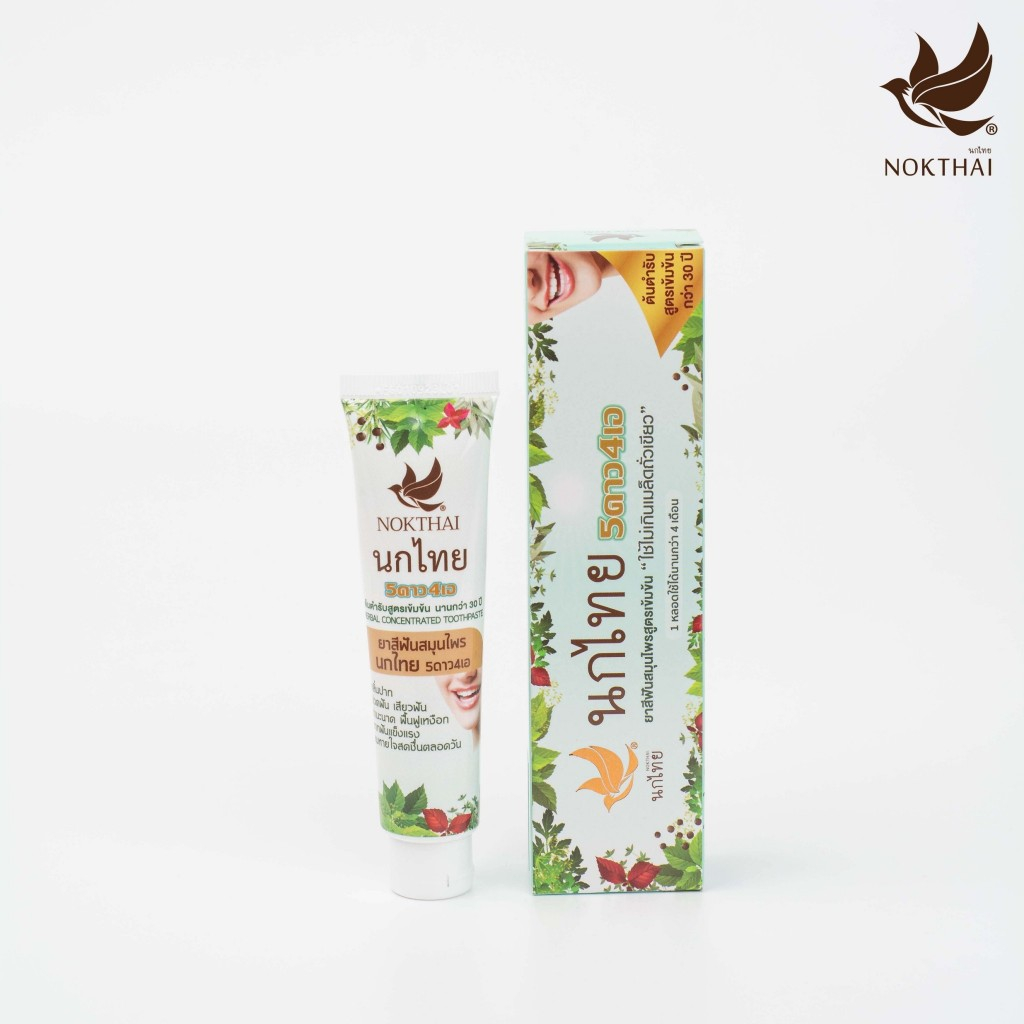 Nok Thai Herbal Toothpaste 5 Stars 4 A 100 G. | Shopee Philippines