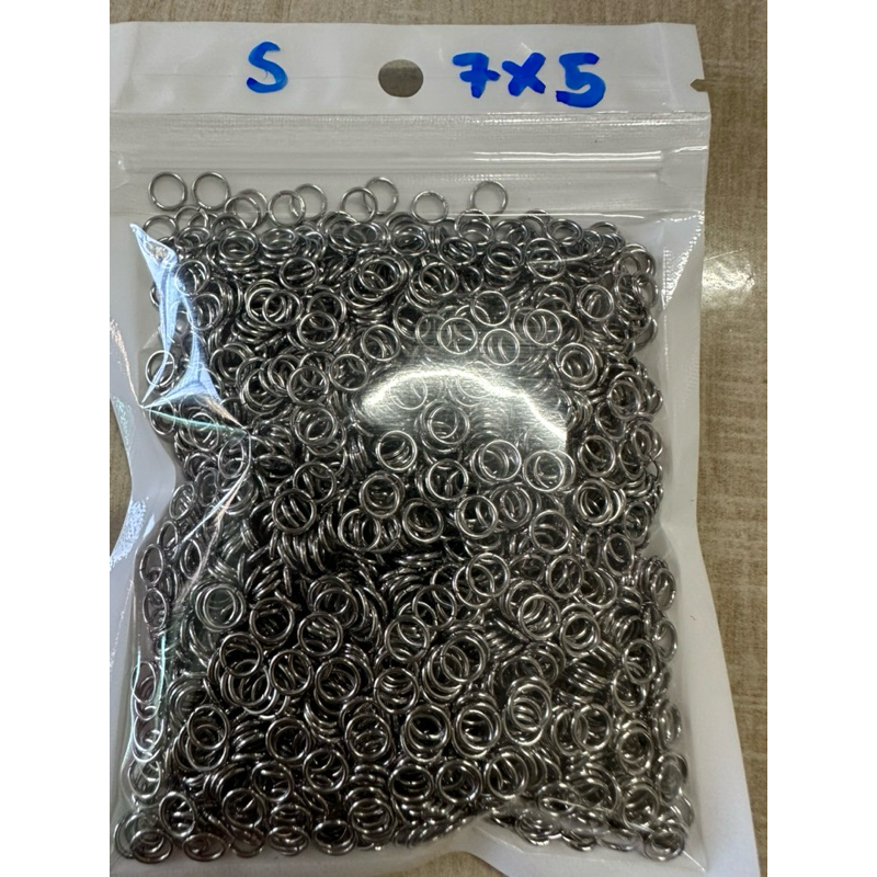 Stainless Steel Round Loop Not Black A Bag Of 100 Grams = | Shopee ...