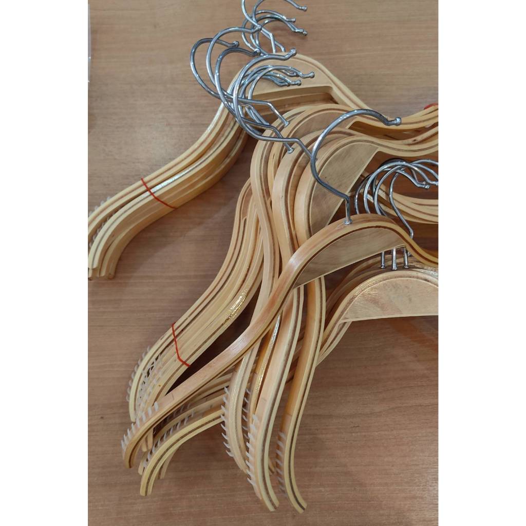 Second Hand Sara Wooden Clothes Hanger | Shopee Philippines