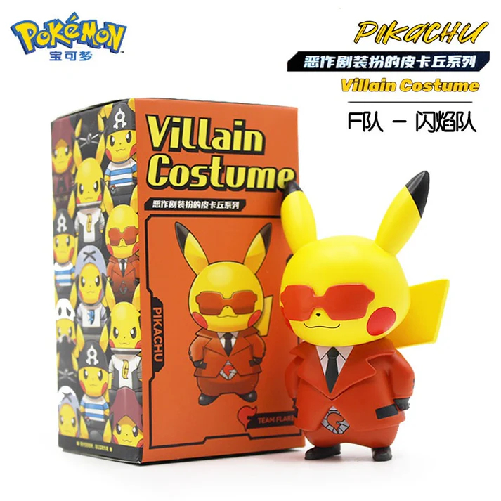 Pokemon] Villain Costume Pikachu Figure - | Shopee Philippines