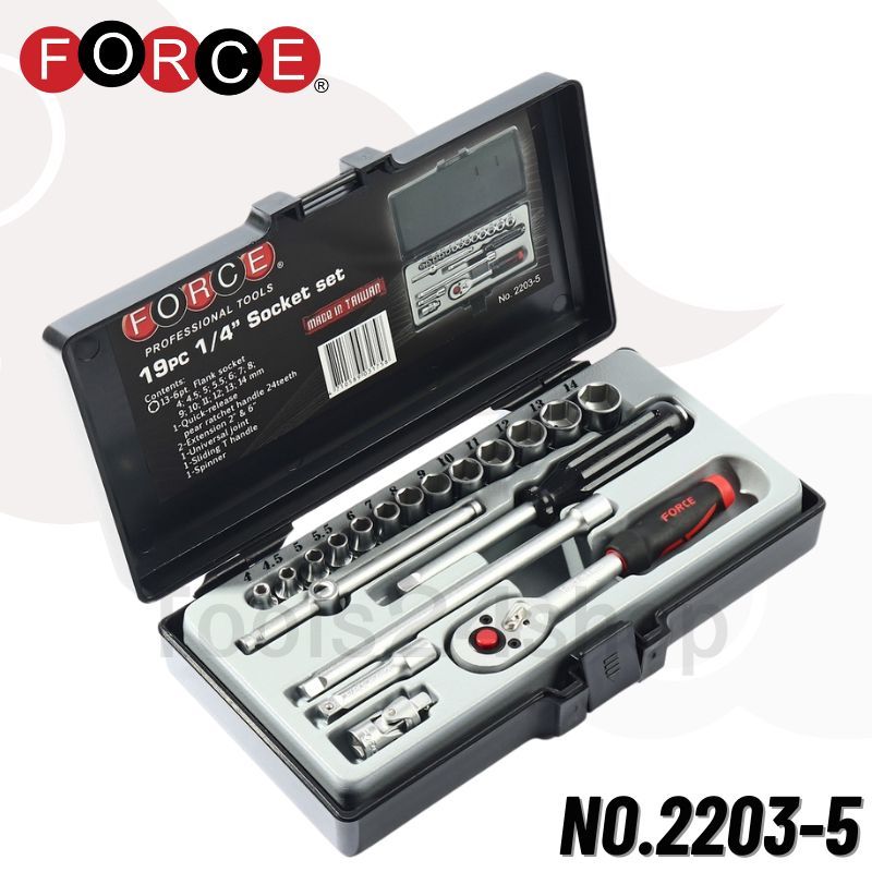 FORCE 6-Sided Socket Set 1/4