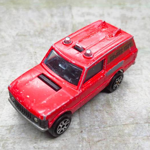 Majorette Metal Car (Majorette) Model RANGE ROVER DISTRICAT 3 FIRE DEPT ...