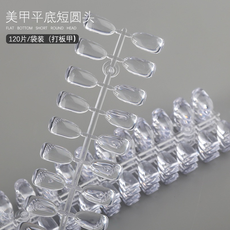 PVC Nail For Practice And Show Works ** Flat Bottom Almond Shape 120pcs ...