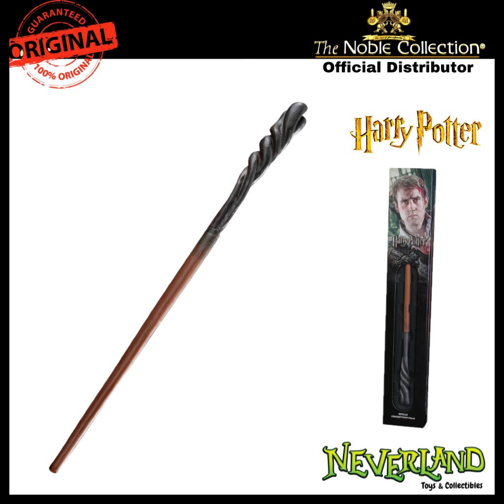 The Noble Collection – Neville Longbottom Wand In A Standard Windowed Box 13in 33cm Wizarding World Wand Harry Potter Film Set Movie Props Wands