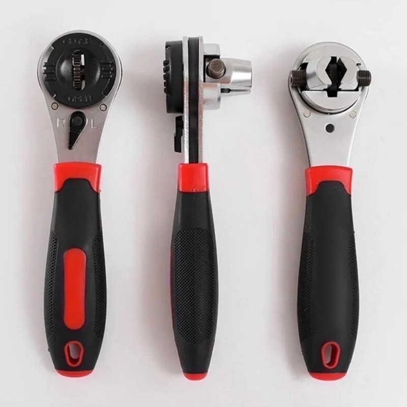6-22mm Adjustable Ratchet Universal Wrench Can Fill To Grac | Shopee ...