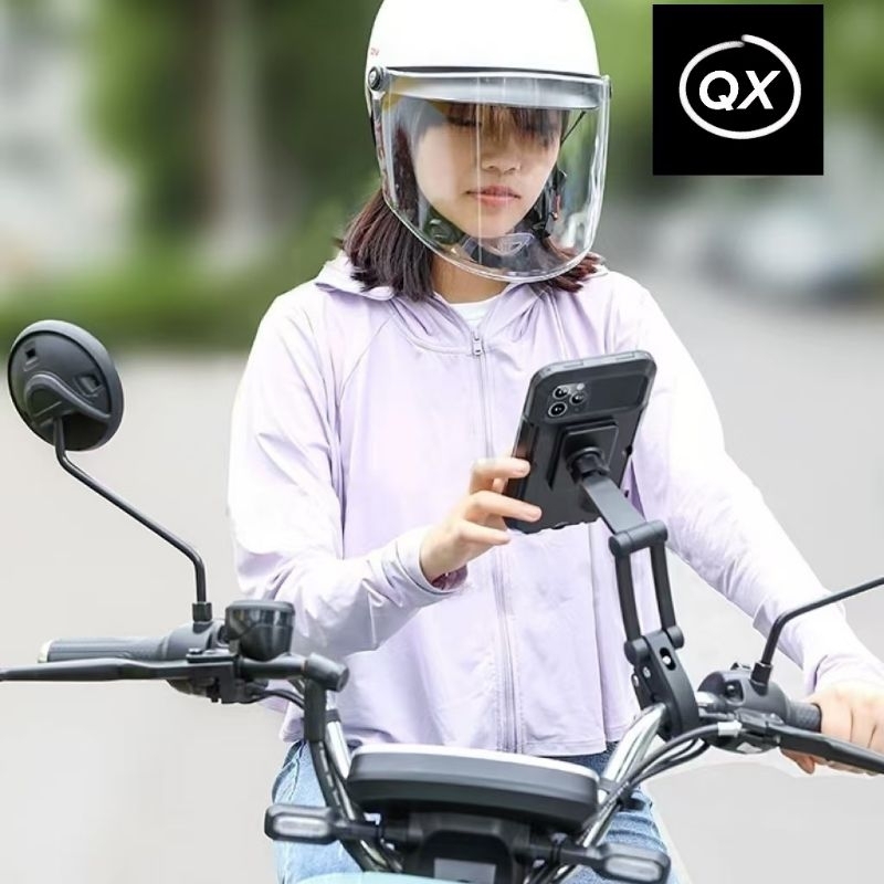 Phone Holder Motorcycle Mobile Waterproof Handlebar For Motorbike And ...