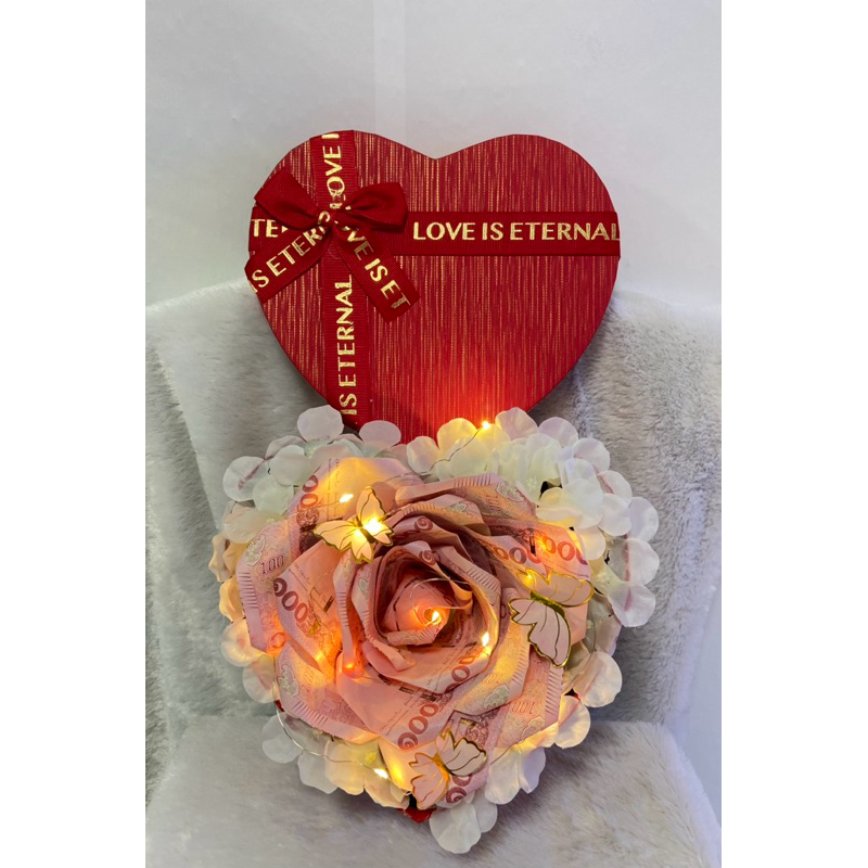 A Beautiful Bank Rose Box With Light Body And Lid. | Shopee Philippines