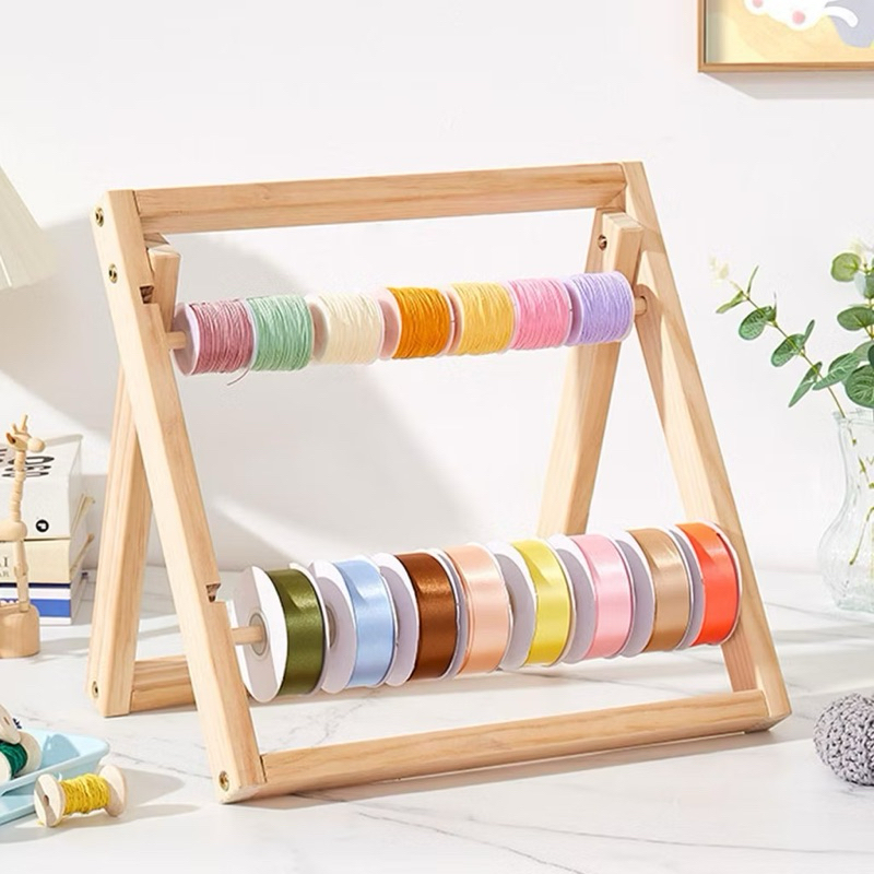 Ribbon Rack Storage Hanger Made Of Solid Wood (Assembled By Yourself ...