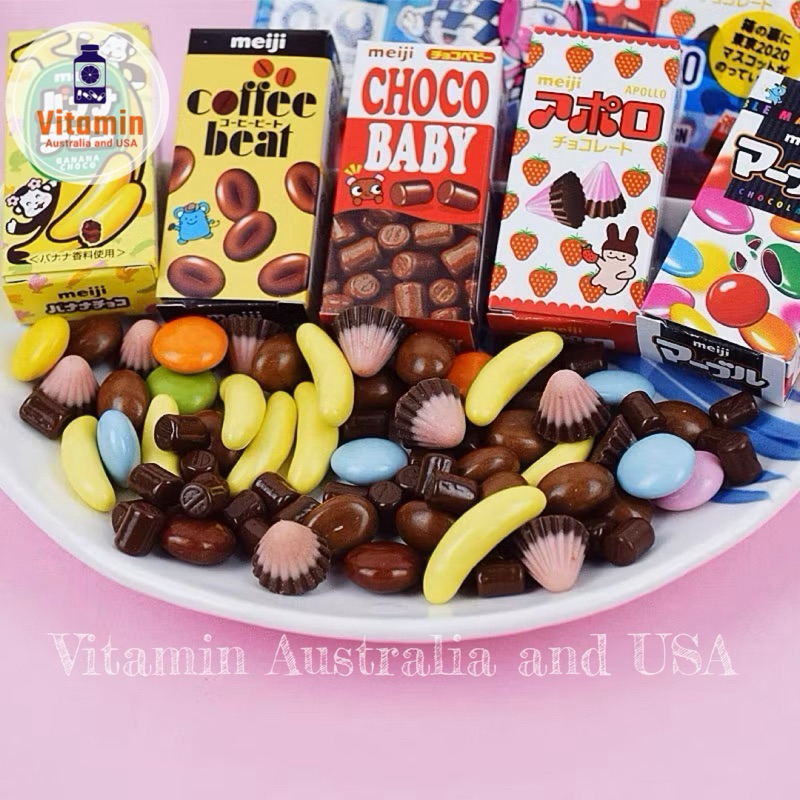 Meiji Petit Assortment Choco Baby Mini Chocolate Various Flavors From ...