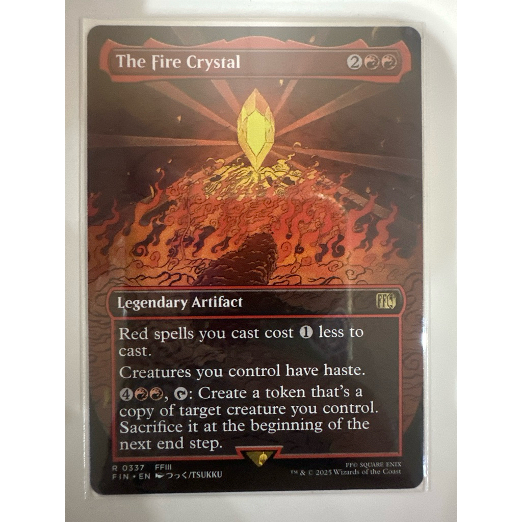 MTG x Final Fantasy Variants: the Fire Crystal (0337-Borderless) Magic ...