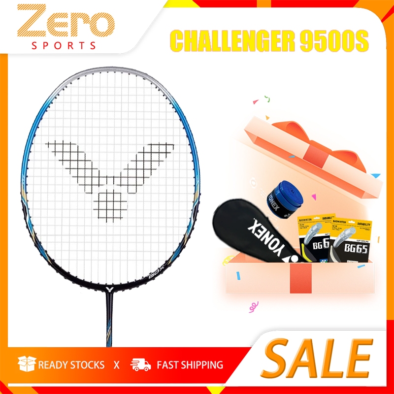 VICTOR CHALLENGER 9500S Single Carbon Badminton Racket 4U 28 Lb 83g ...