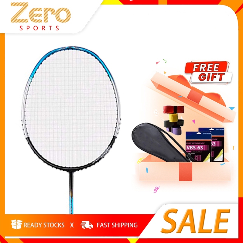 CHALLENGER 9500F Single Rod Carbon Badminton Racket 4U 28 Lbs 83g Made ...