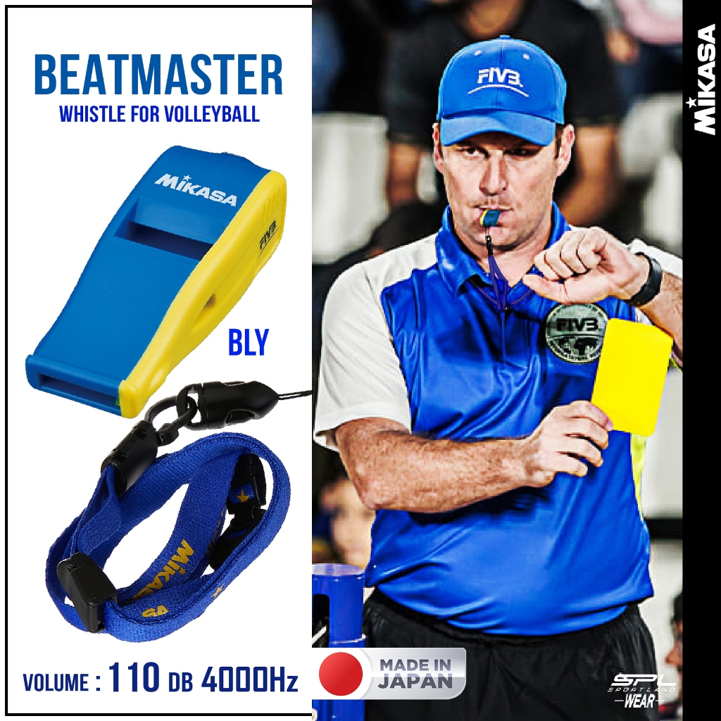 MIKASA Collection Whistle MKS Pealess Jp BEATMASTER BEAT-RBK FIVB/BEAT ...
