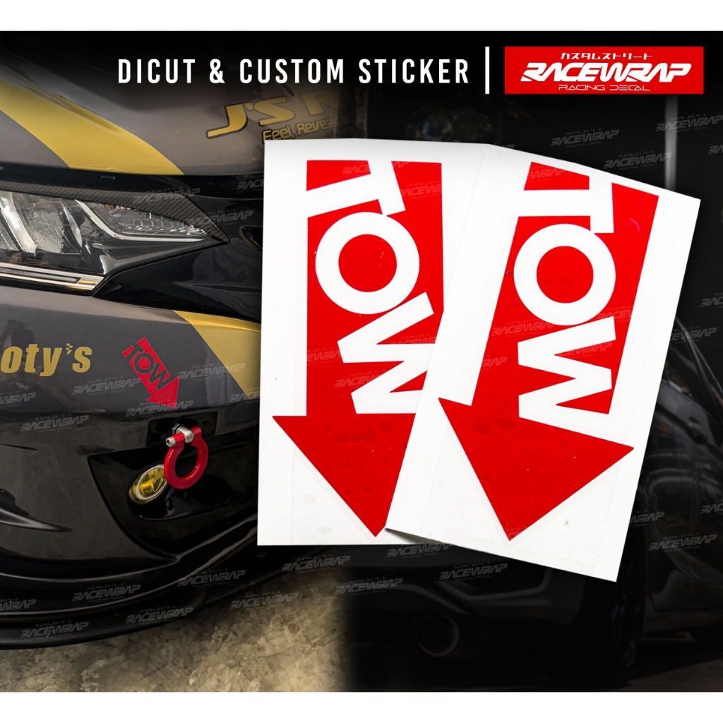 Arrow STICKER Pointing Position Ear TOW HOOK V2 Stick DECAL V2 | Shopee ...