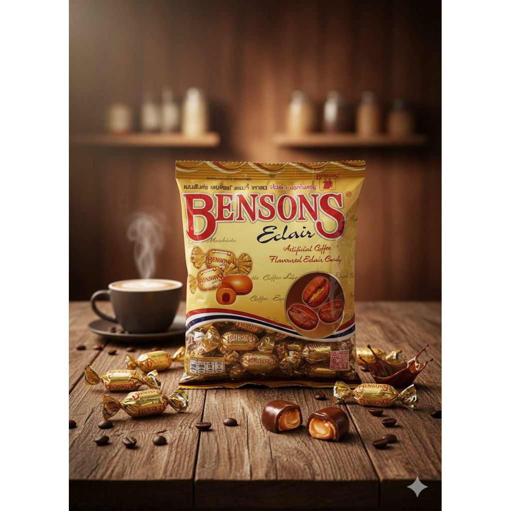 Bensons Eclair Candy Coffee Scent Chocolate Filling Net Weight 270 ...