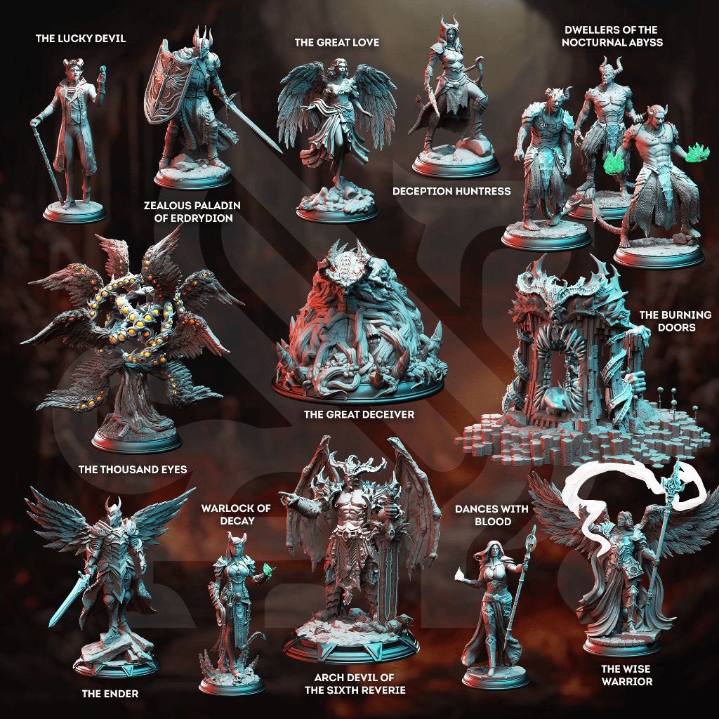 Beyond Heaven & Hell-Model For DnD miniature [Made to order Send ...