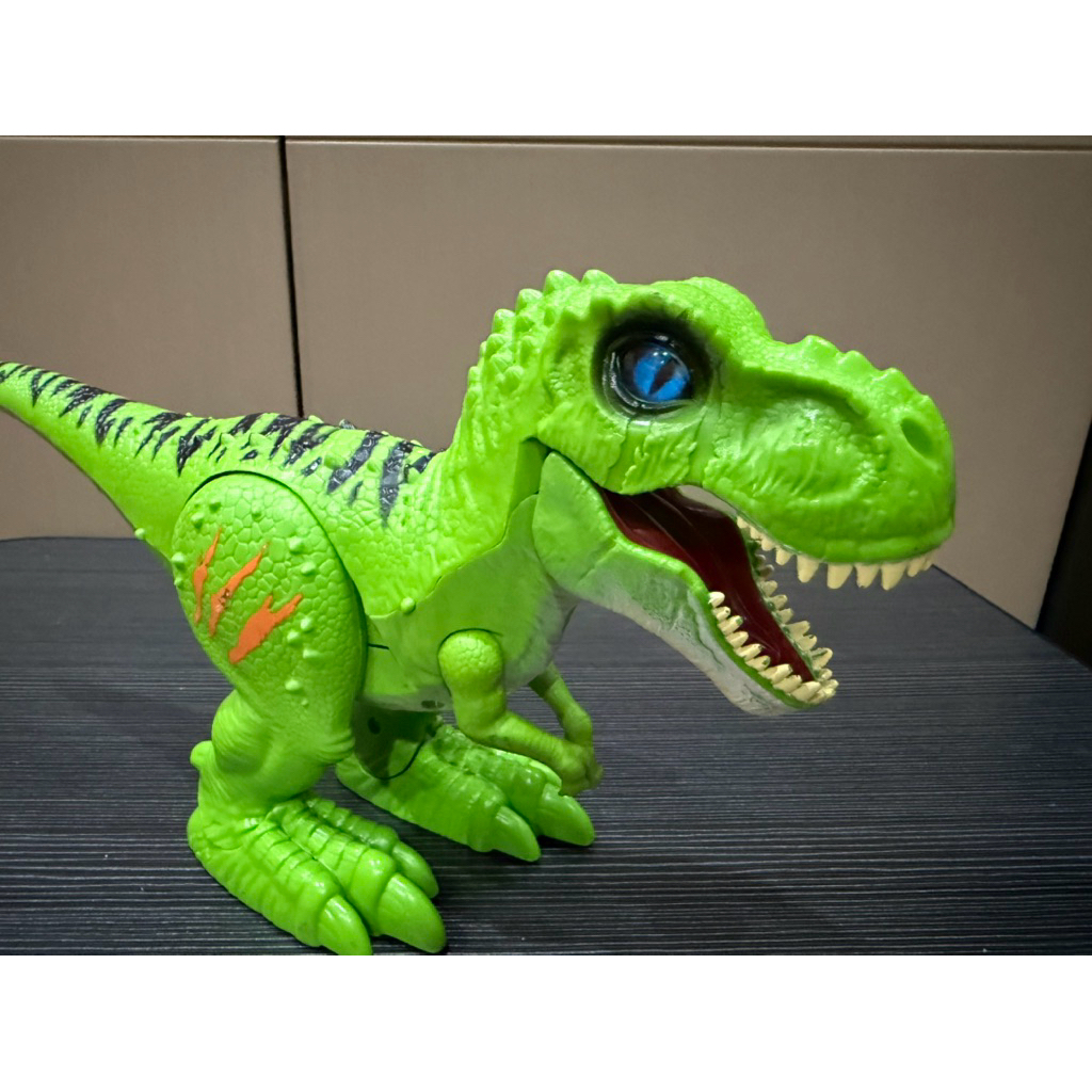 Robo Alive Attacking T-Rex Dinosaur Toy - Battery Powered Walking & Roaring Dino With Slime