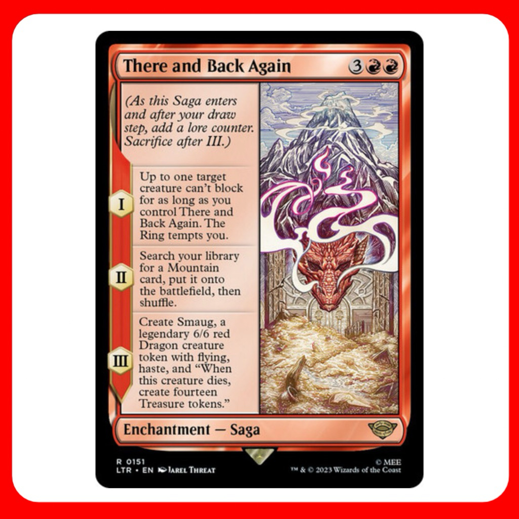 there and back again mtg card Jarel Threat  MountainMage Signature Service and When this creature dies Smaug 14 Treasures?! | There