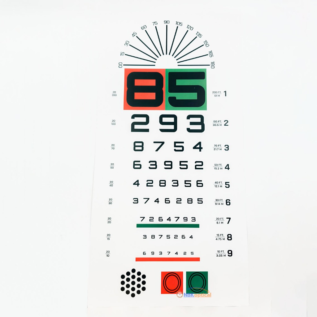 Long-Range Vision Measuring Plate 6m Distance (Printed On Paper) Art ...
