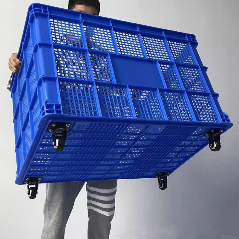 MULI Transparent Plastic Crate Storage Box Parcel Delivery Basket ...