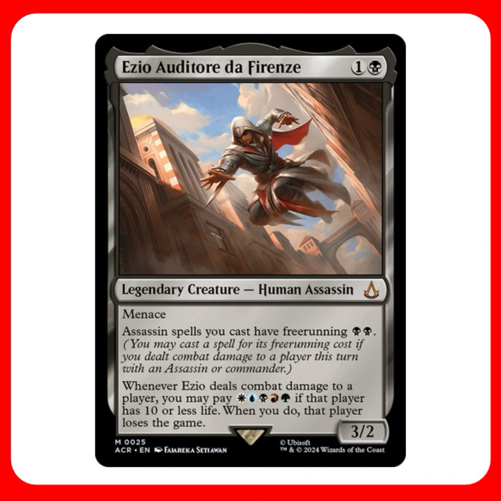 mtg ezio card Rest in Peace (Extended Art) [Assassin's Creed] that player loses the game. MTG] Ezio Auditore da Firenze