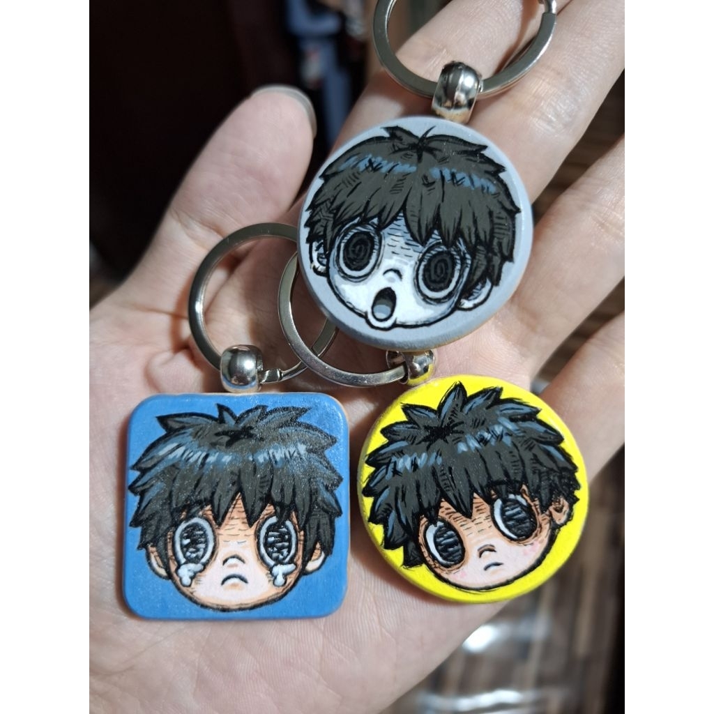 MomMam Wooden Keychain Painted With Acrylic Paint Size 4x4 cm. | Shopee ...