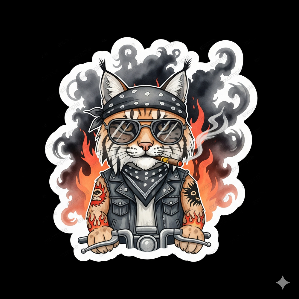 Car Stickers Motorcycle Logo Bag Sticker Decal Bobcat Chopper Biker ...