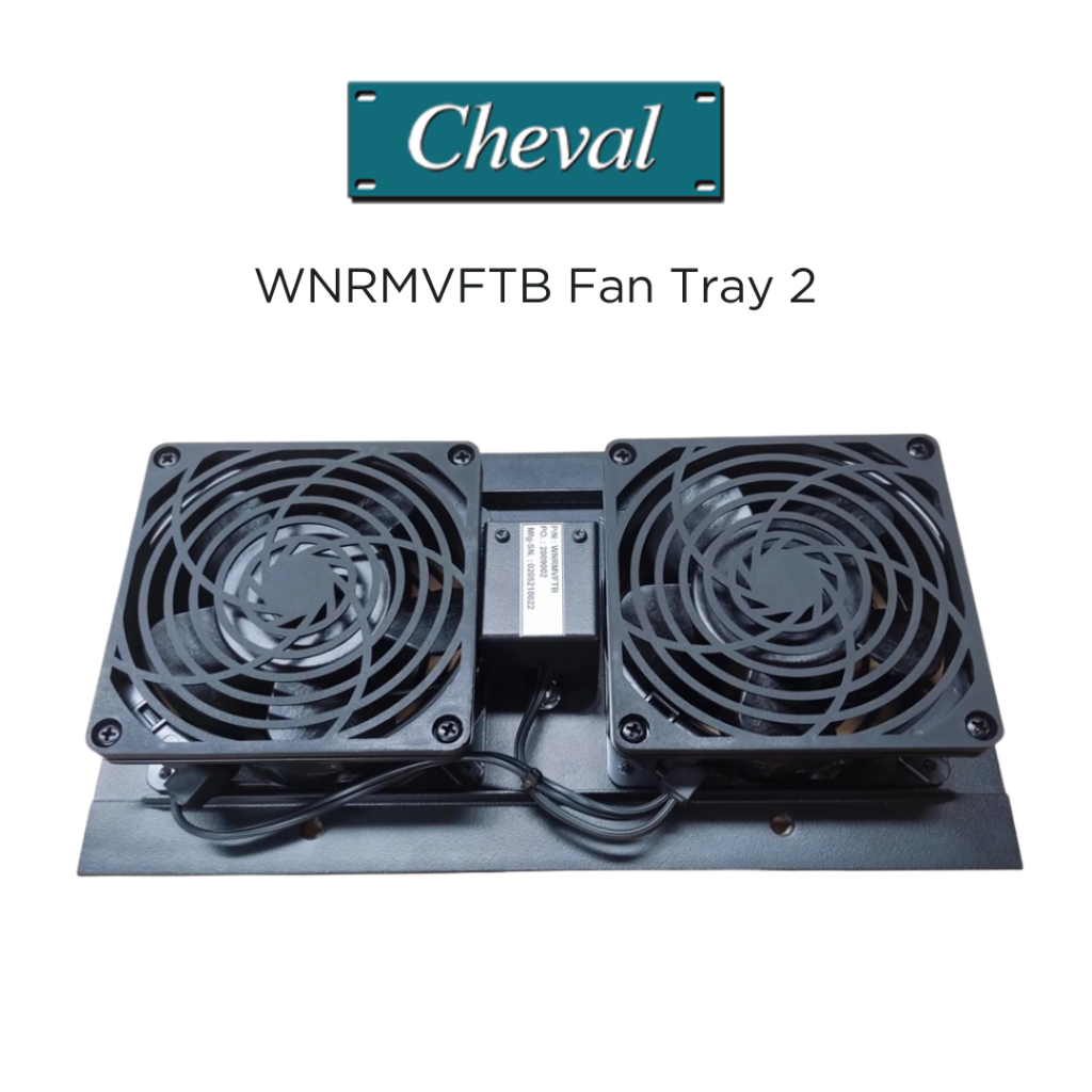 CHEVAL WNRMVFTB Wallnet Roof Mount Fan Tray 2 Cooling For It Equipment ...