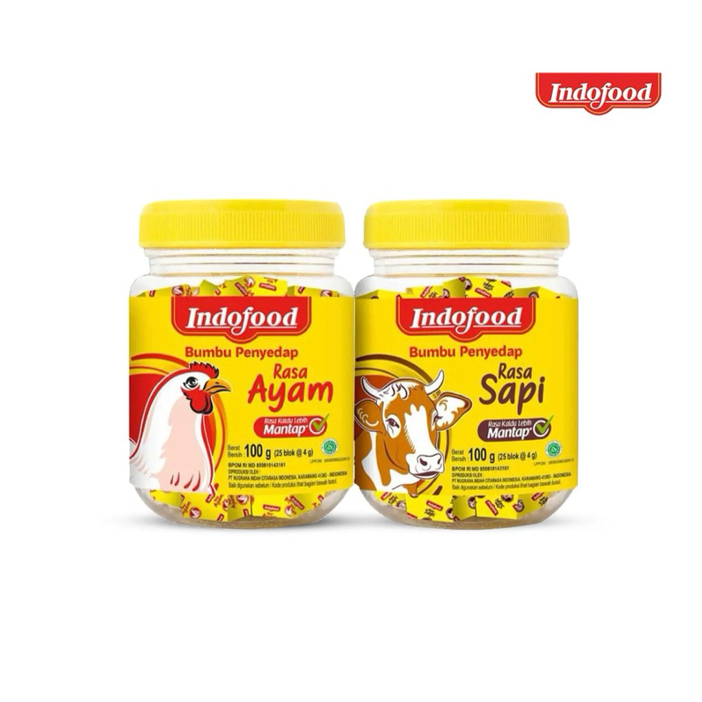 Indonesia Indofood Kaldu Blok Bumbu Penyedap Sapi & Ayam 100 gram/Stock ...
