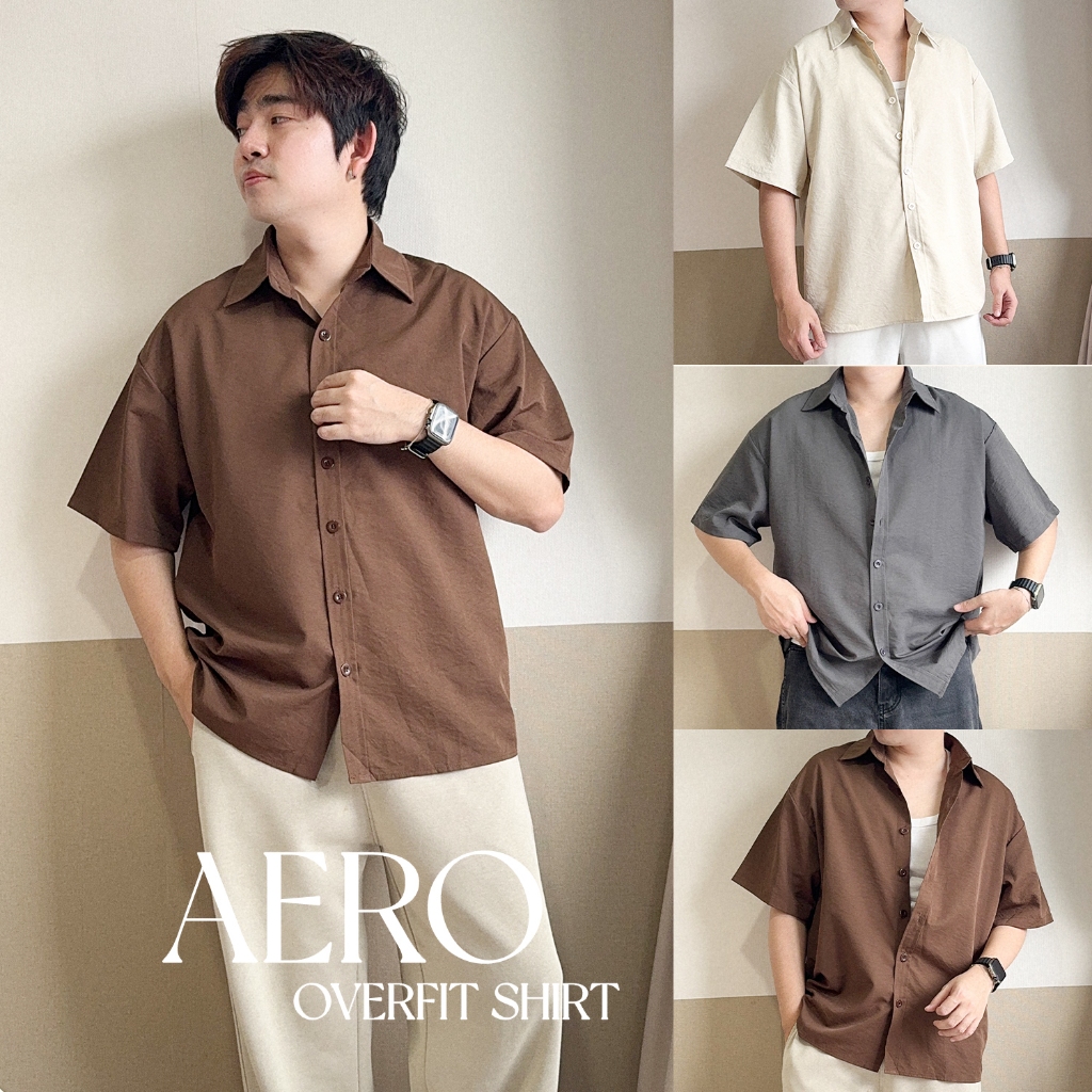 Aero Overfit Shirt - Aero Overfit Short Sleeve Shirt | Shopee Philippines