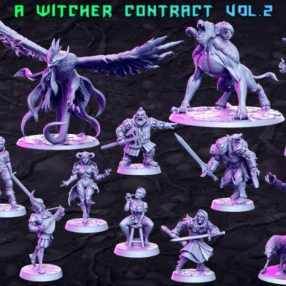 Witcher Contract : Character : Miniature Resin Game Board Model Made To ...