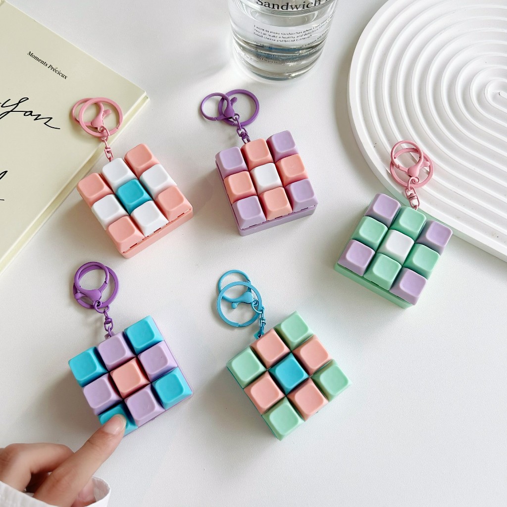 Keychain Push Button Hanging Keyboard Pastel Color Shipped From ...