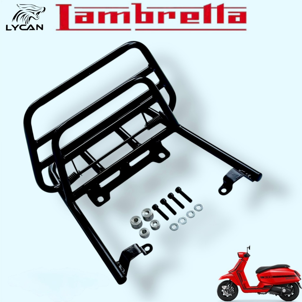 Lambretta x200/x300 Rear Folding Rack Spring Model V.1 Black Akl ...