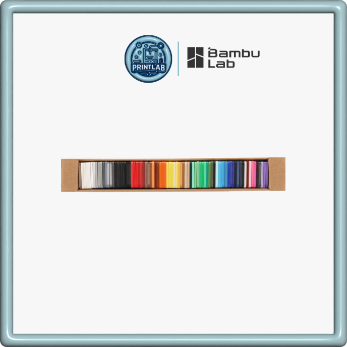 Bambu Lab Filament Swatch 3D Printer 80 Colors Color Sample Set Size 24 ...