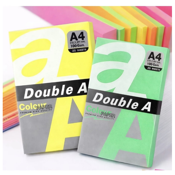 A4 Double A Color Photocopy Paper 100 Grams Thick Pack Of 25 Sheets ...