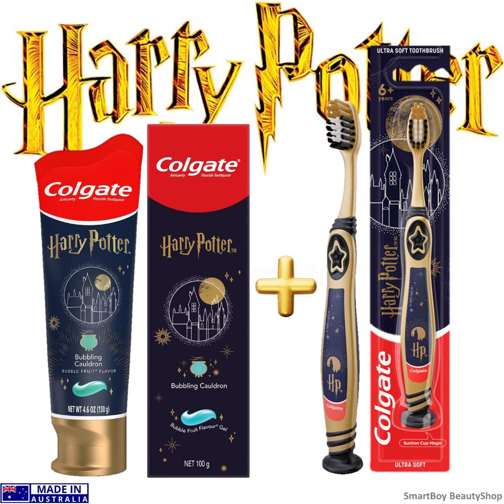 Toothbrush + Colgate Toothpaste Special Edition Authentic Harry Potter ...