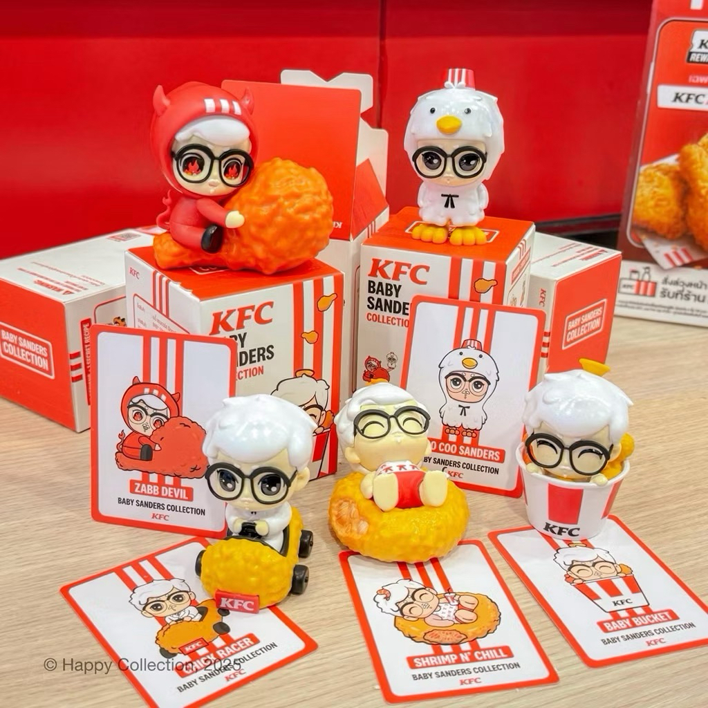 KFC Baby Sanders collection Random Box Unpacked And Checked Cards The ...
