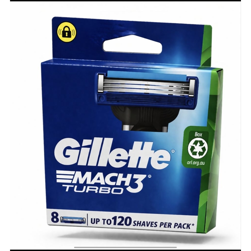Gillette Mach 3 Turbo Razor Blades 8 Pieces | Shopee Philippines