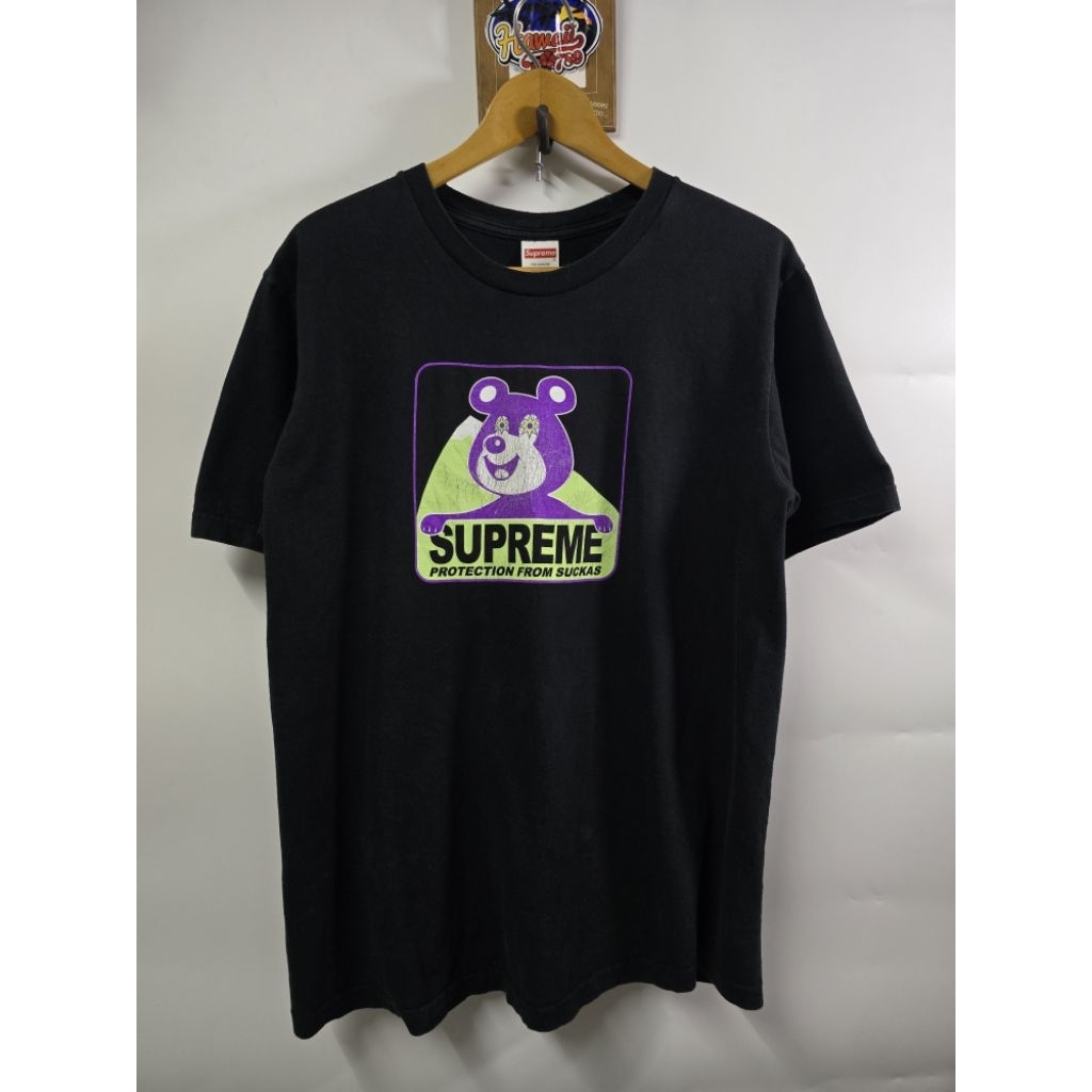 Second Hand Supreme Bear Tee Black..Size M | Shopee Philippines