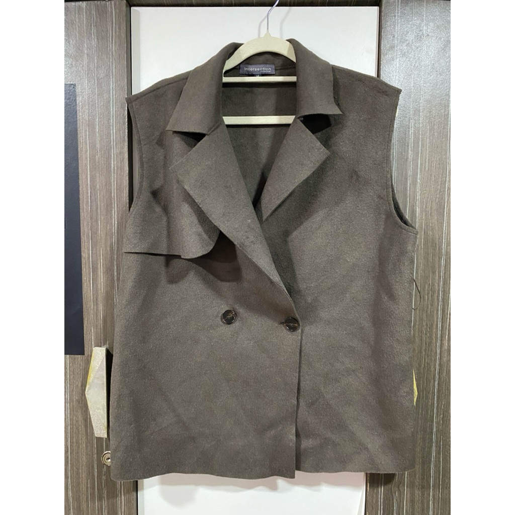 T2.Vest Sleeveless Suit Collar Removable Buttons Thick And Soft Fabric ...