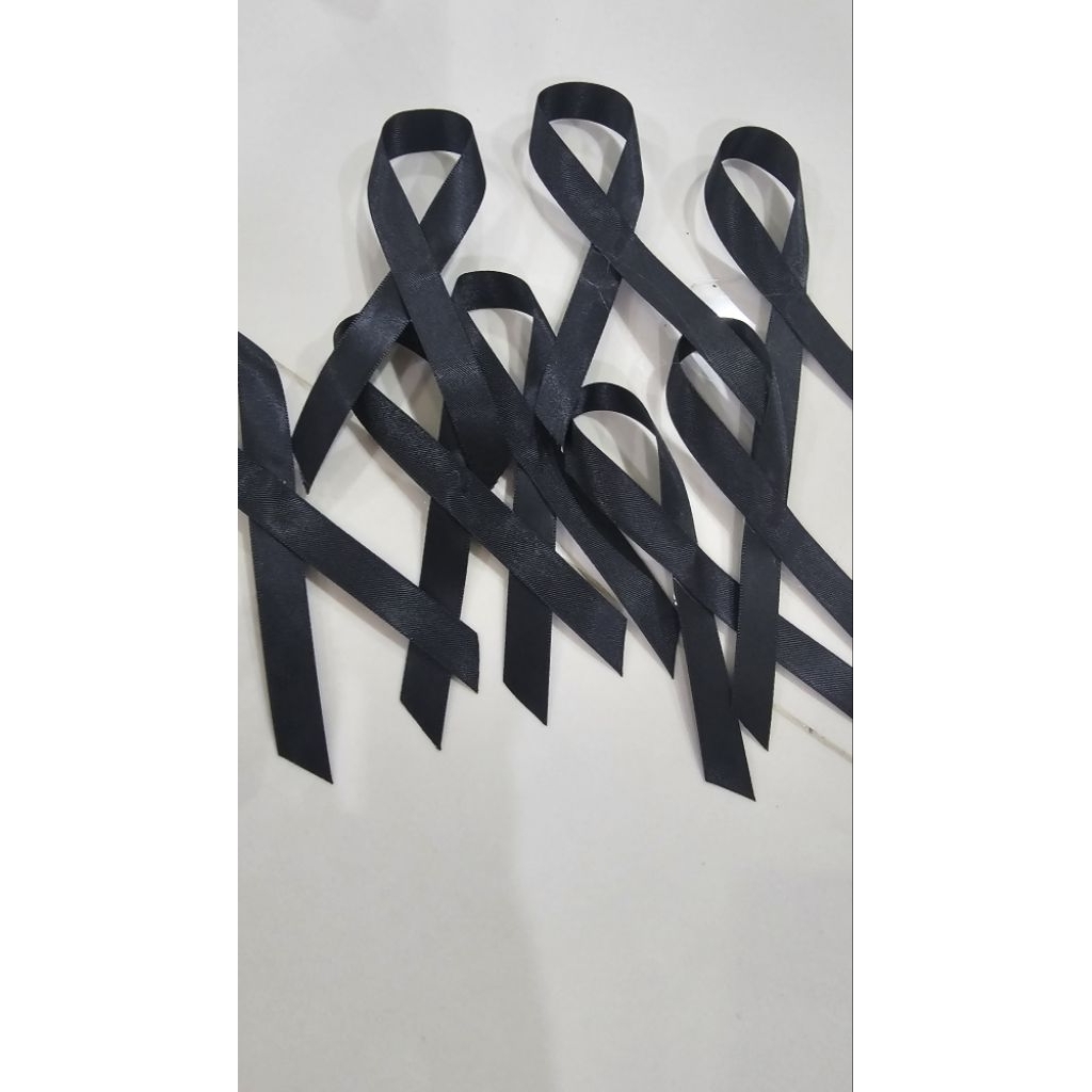 Mourning Brooch Bow Black | Shopee Philippines