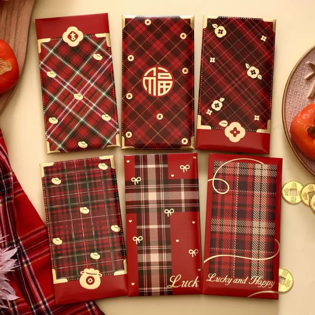 SHOP21 • 6 Pieces Of Taei Printed With Gold Foil Red Envelopes For ...