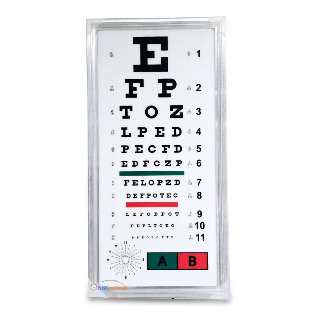 Eye Measuring Sign Universal Letter LED Light (Snellen chart) Test ...