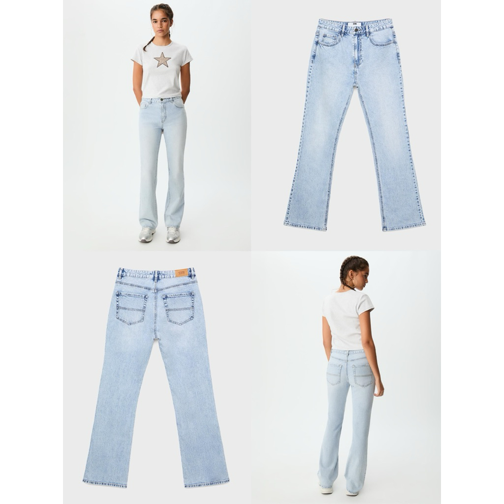 Str teen Brand Straight-Leg Jeans (Stradivarius) | Shopee Philippines