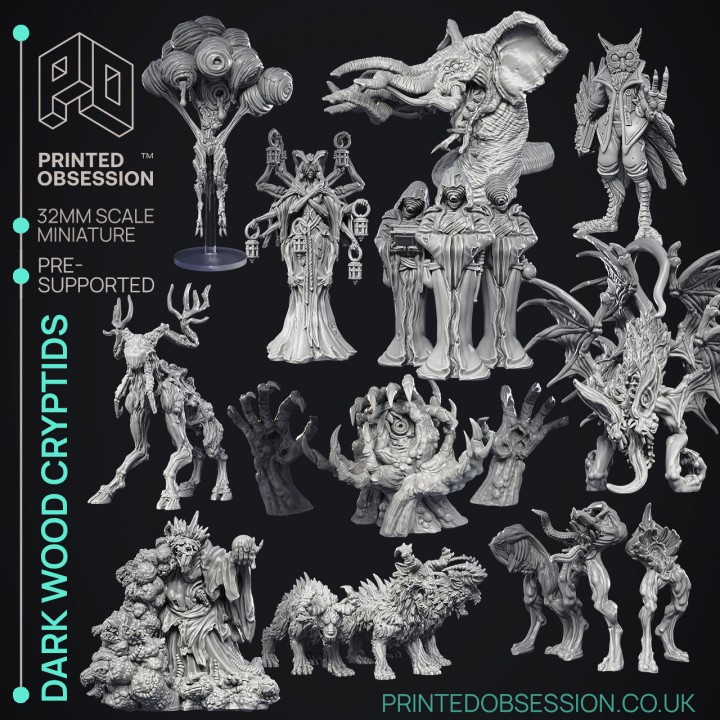 Cryptids of the Darkwoods : Collection : Miniature Resin Board Game ...